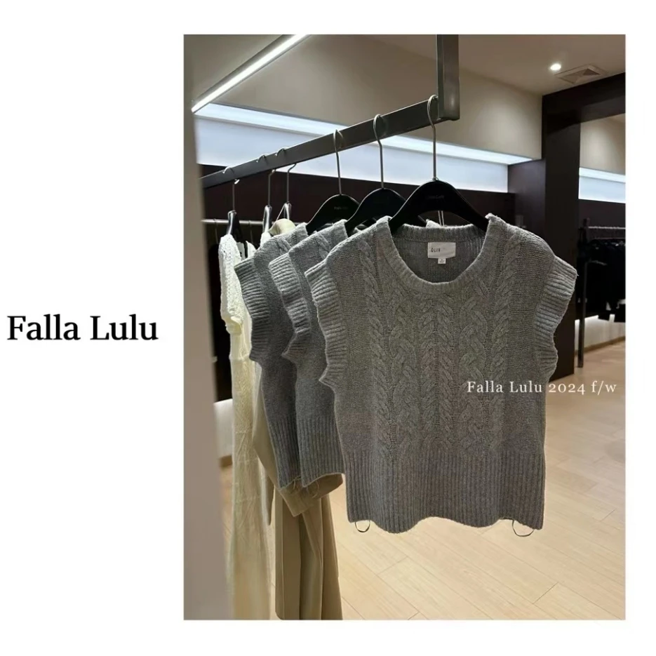 @英子家 叠穿泰绝了～质地柔软舒适显瘦针织马甲背心 C1527