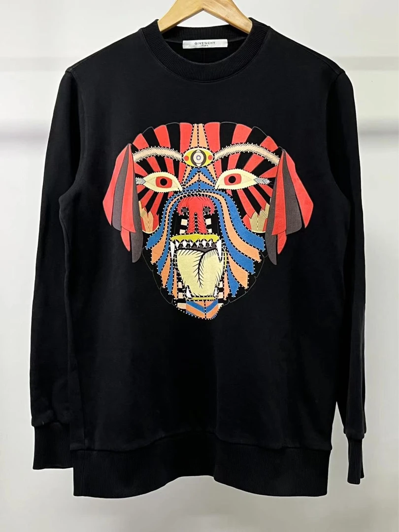 99新 Givenchy/纪梵希 埃及狗头印花卫衣 XS码/98新/无配件