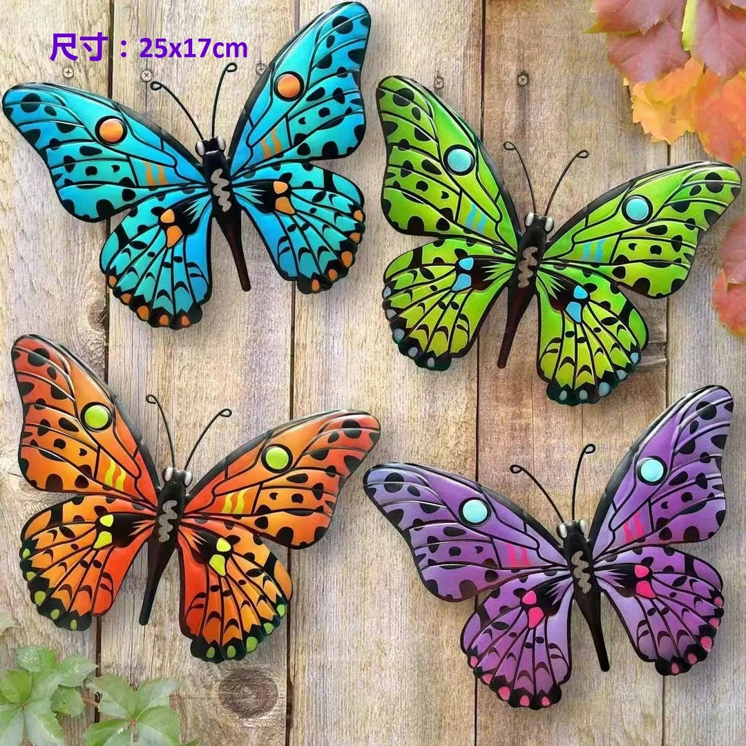 MG202250套四蝴蝶花插盆栽插枝庭院摆件点缀个性