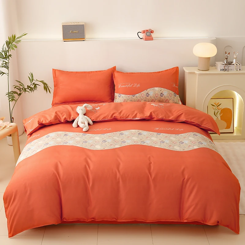 盛典花枝 四件套 被套200*230床单230*230 枕套48*74 一对