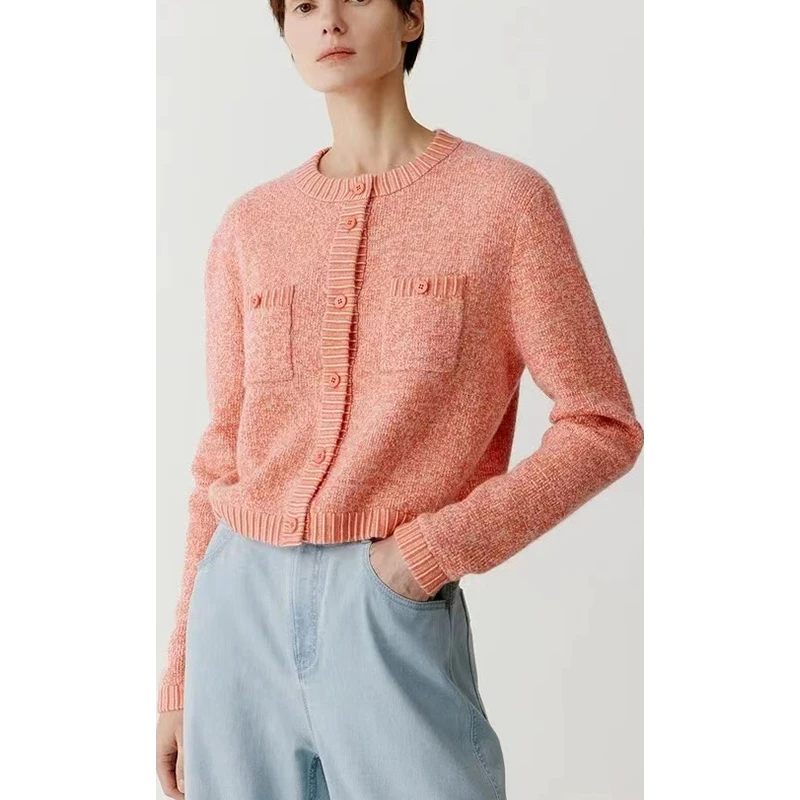 原厂孤品特价清！拍完则无！早秋羊绒针织开衫C563