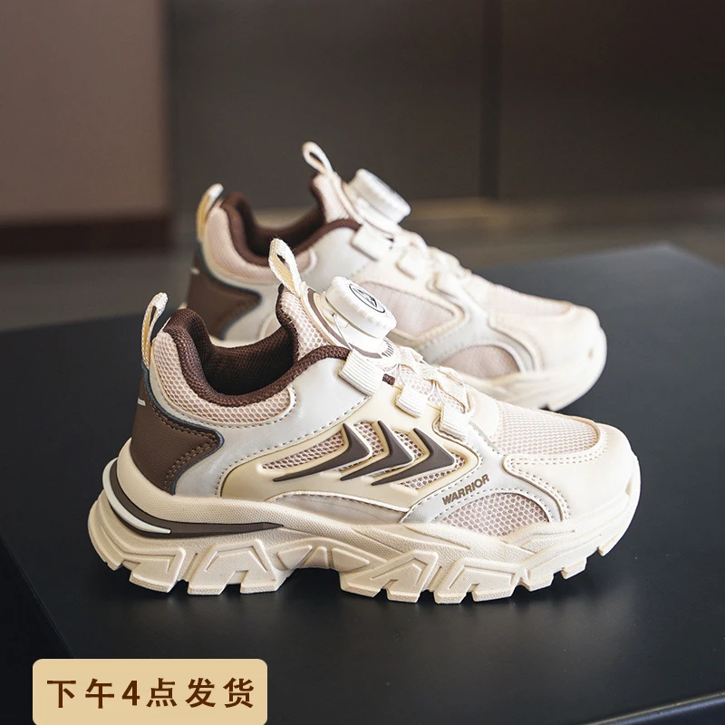 回/力童鞋儿童运动鞋男童鞋子秋季2023新款中大童男孩网面透气鞋