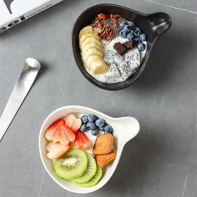 8.5英寸葫芦酸奶碗沙拉碗海鲜碗水果碗高端陶瓷