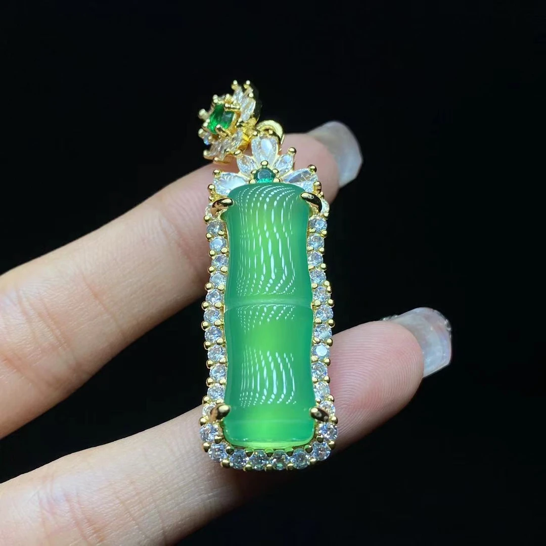 28  TY011 精美珠宝竹节吊坠【尺寸28*11*8mm】