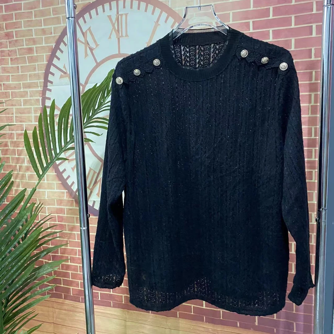 2024秋冬季新款蕾丝洋气减龄时尚百搭气质打底衫长袖小衫7562