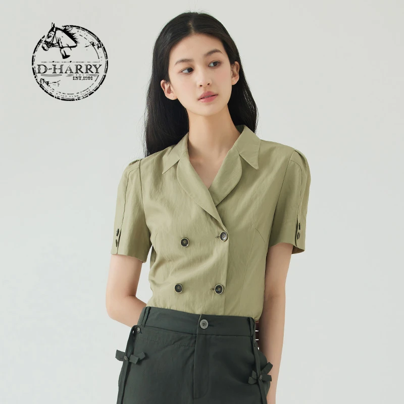 D-HARRY/迪哈利气质复古简约修身上衣短款时尚短外套DH232A96153D