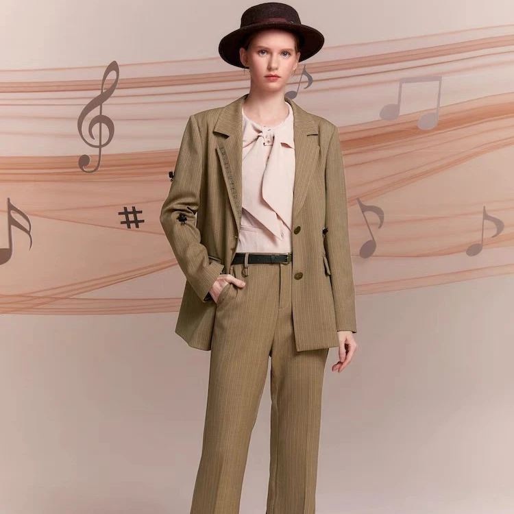 D-HARRY/迪哈利西装外套上衣可拆卸装饰别针英伦复古DH221A93798D