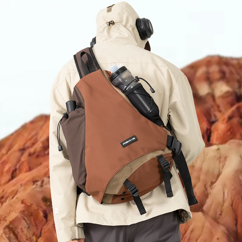 ABOYS斜挎包男骑行通勤运动弓箭包户外旅行斜背包男款胸包登山