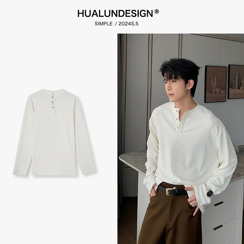 一轩轩轩【四季可穿】春秋cleanfit简约高级感宽松长袖T恤打底衫119