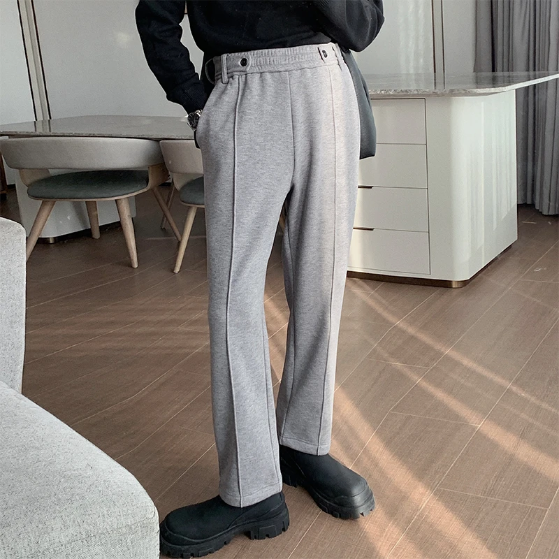 一轩轩轩【在仓现现】冬季休闲男士百搭加绒修身厚款休闲西裤23350