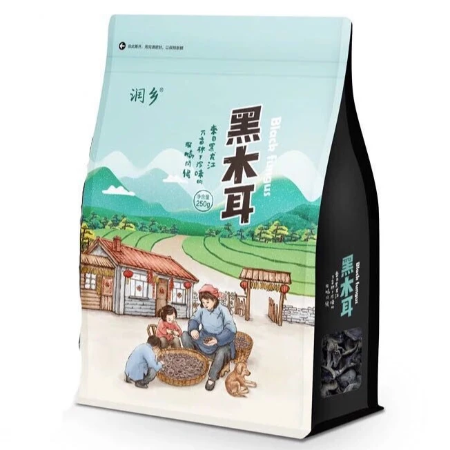 润乡黑龙江东宁黑木耳东宁润乡木耳食用菌木耳头茬耳高品质高