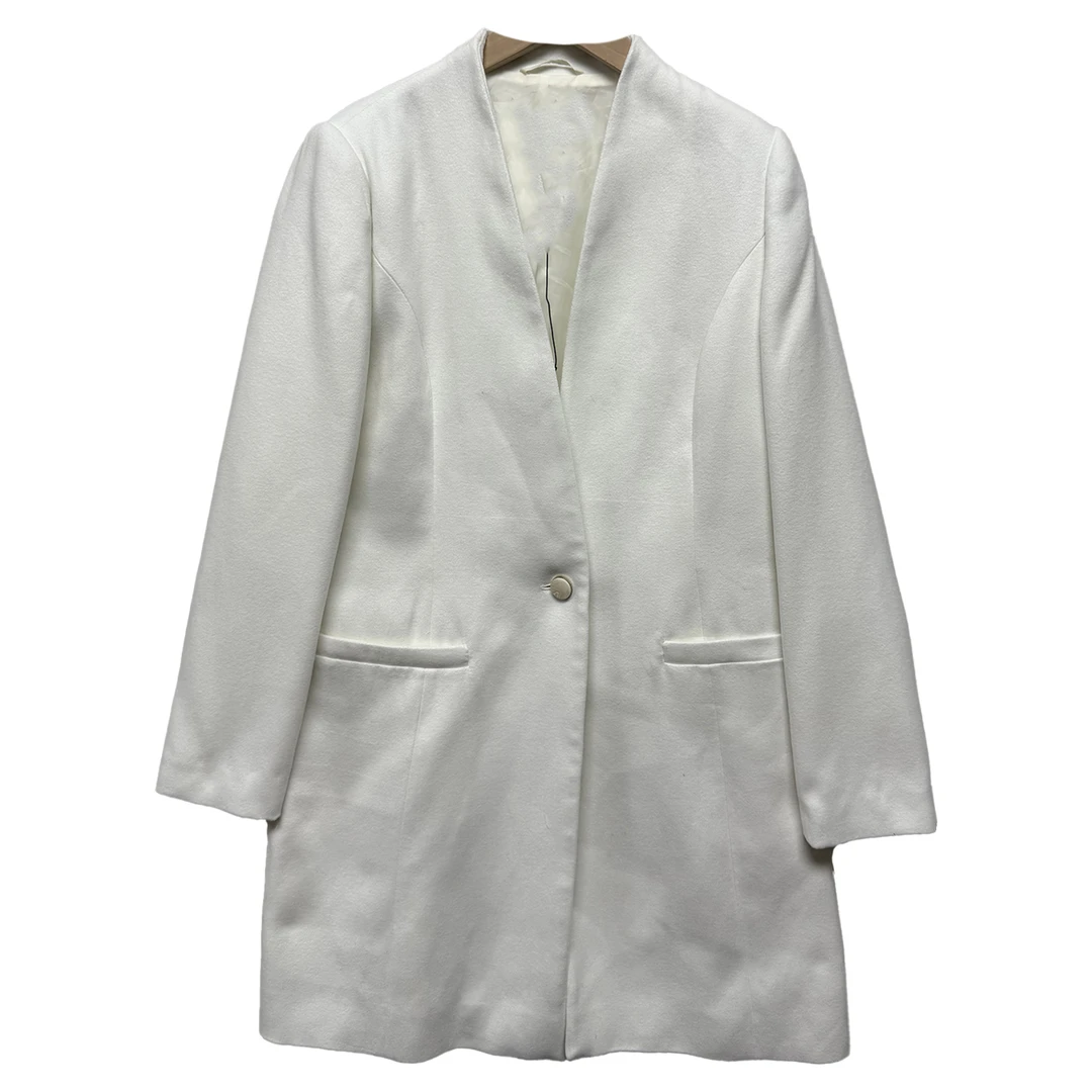 7671#毛呢大衣舒适百搭休闲潮流