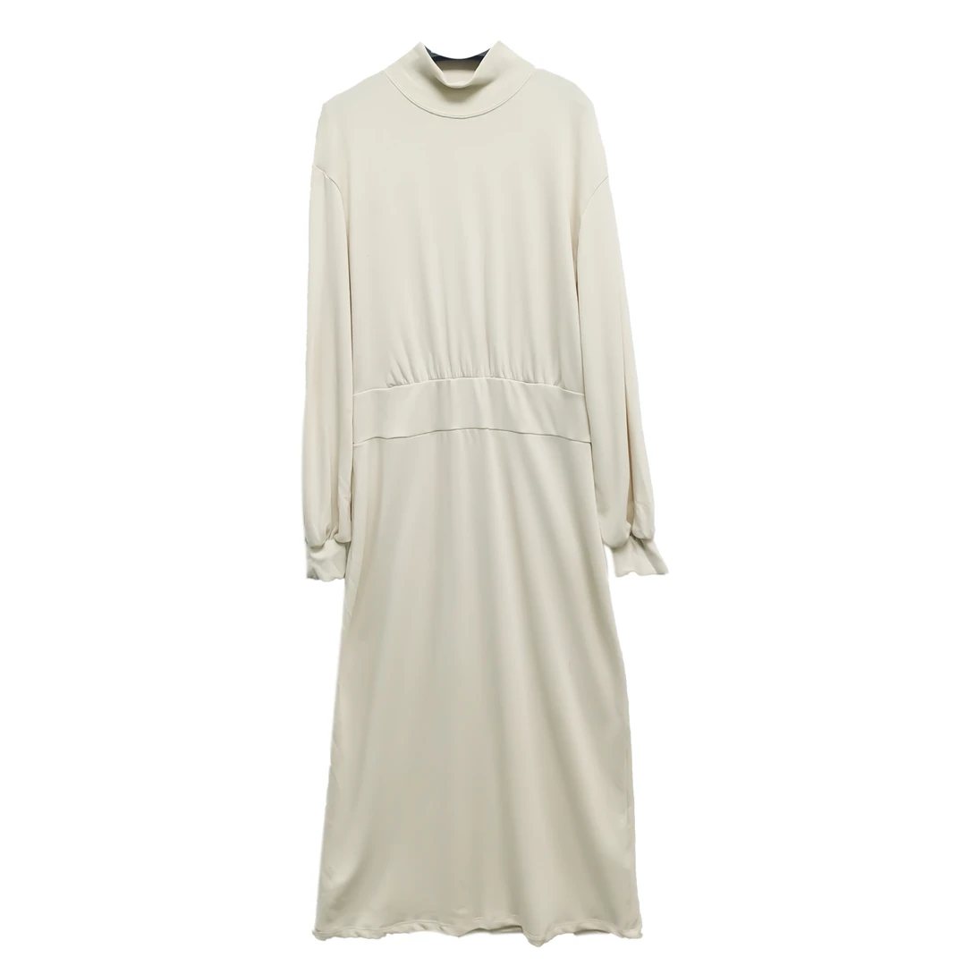 3631#长袖连衣裙舒适时尚百搭通勤休闲街头连衣裙长款气质长裙