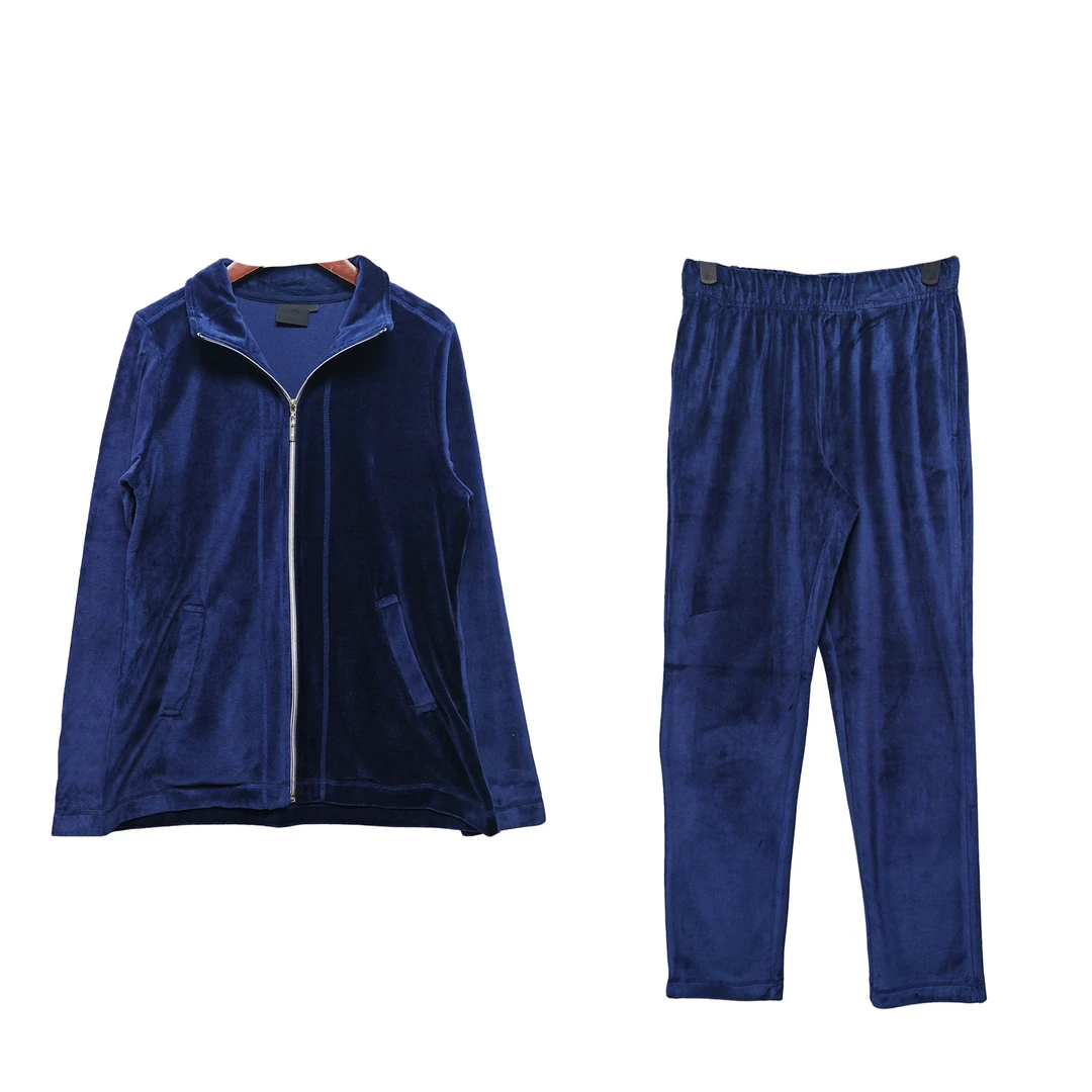 8895#蓝色休闲套装