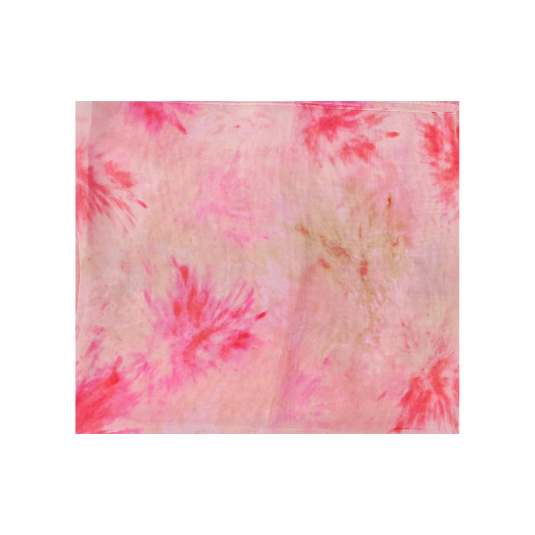 9413#粉红色丝巾70X180cm