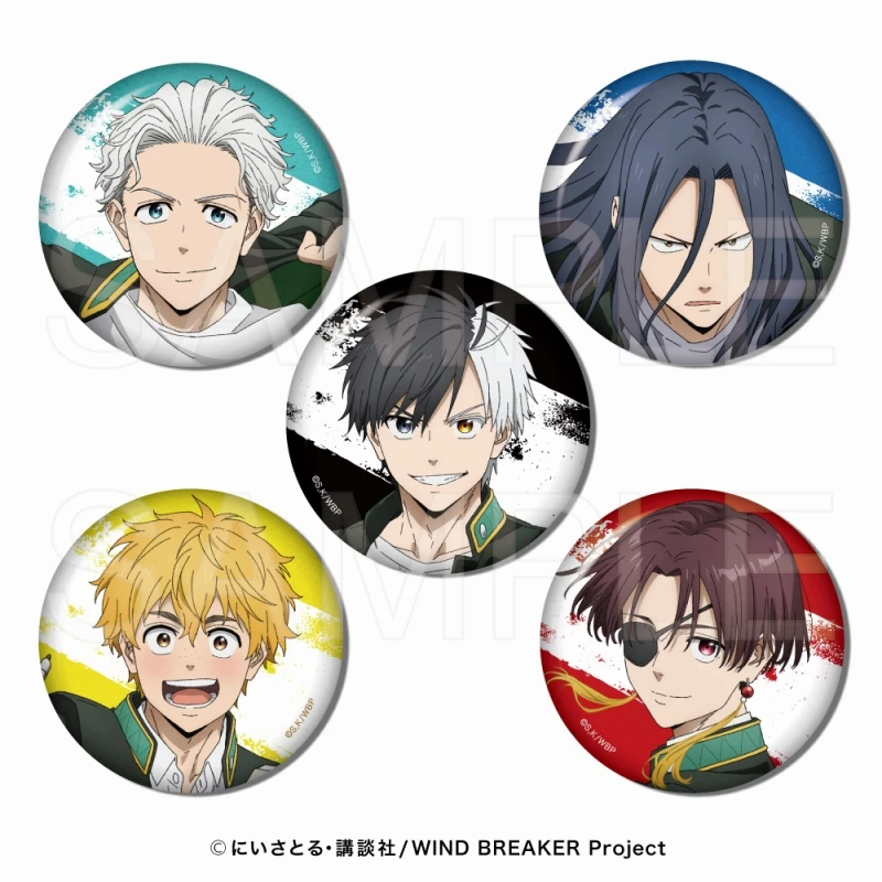 防风铃制服水彩吧唧 谷子周边徽章