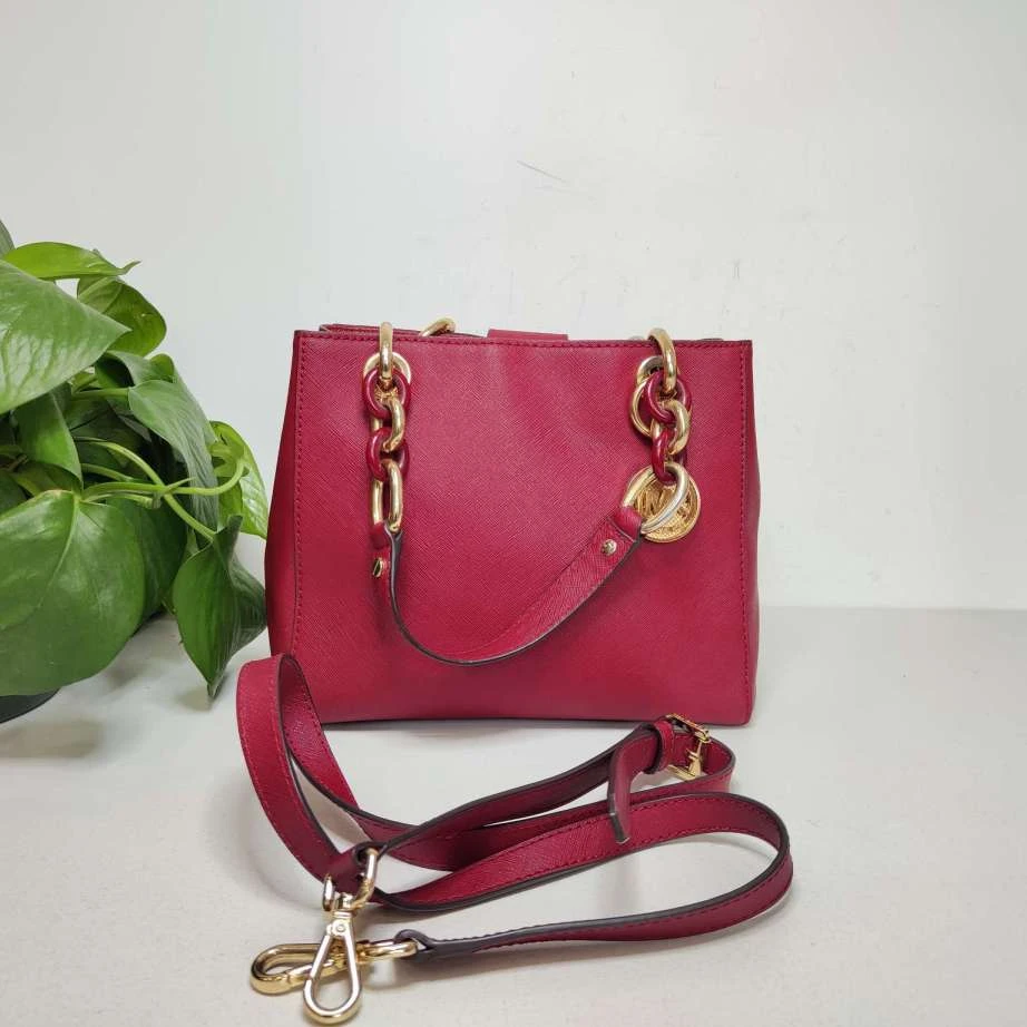 95新 MICHAELKORS/迈克高仕 戴妃斜挎手提包 24x19x11 8046493