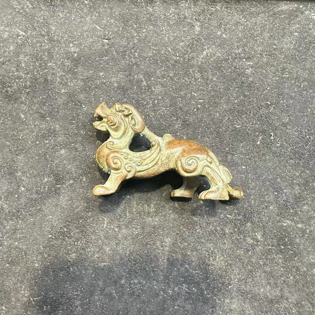 表妹精品小铜瑞兽摆件