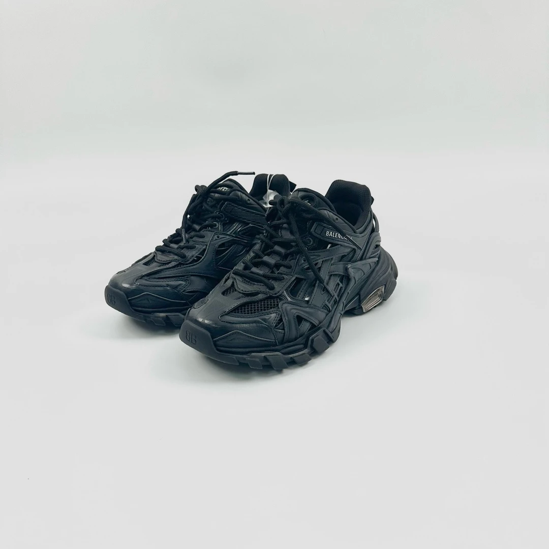 99新 Balenciaga/巴黎世家 38码 黑色track2.0老爹鞋