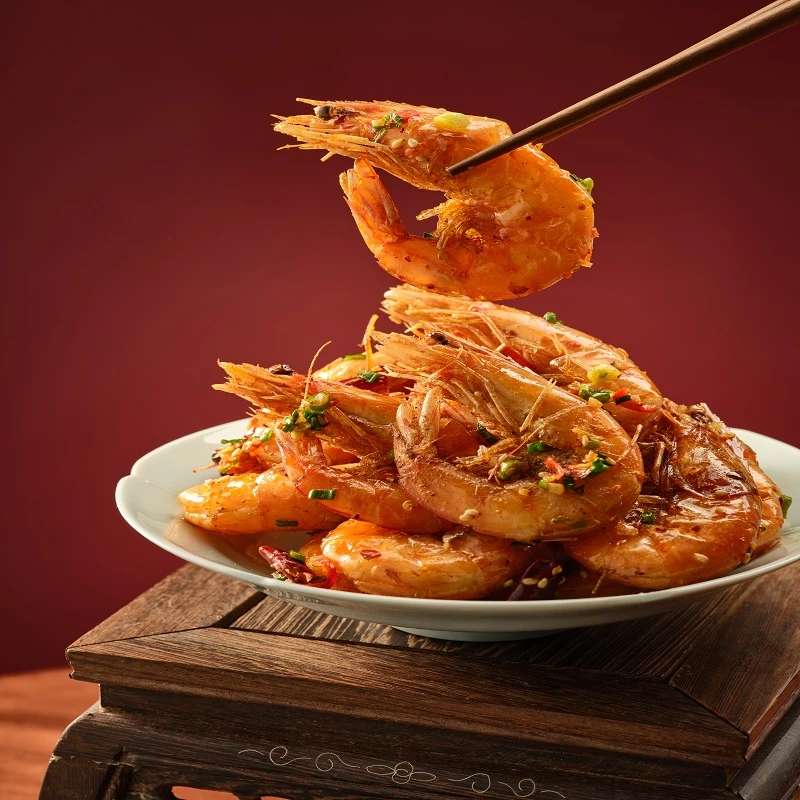 春林食品虾园酒店虾南美对虾去虾线真空大虾4050海虾水产品冻虾中