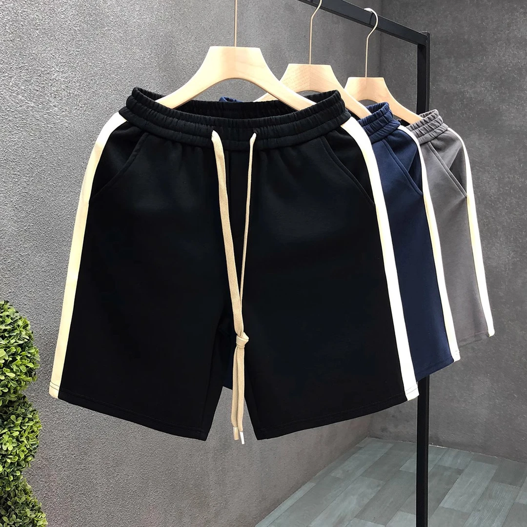 郎的男士舒适半截裤百搭款短裤男款夏季潮牌运动裤居家外穿五分裤