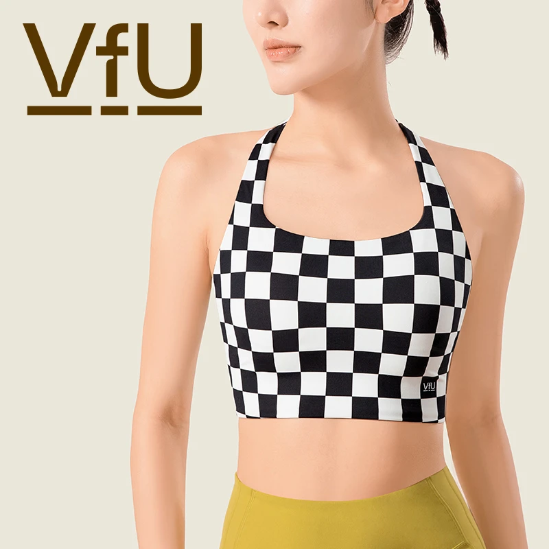 【主播爆款】中强度挂脖运动文胸瑜伽外穿美背一体式TW75061