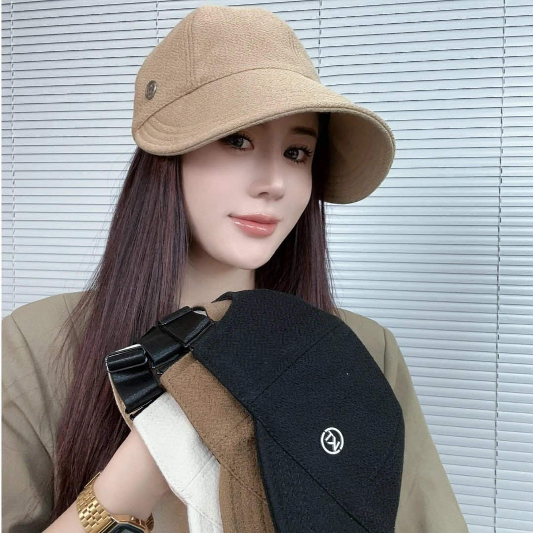 早秋新款鸭舌帽休闲户外街头马术帽显脸小遮阳帽子女太阳帽潮A-6