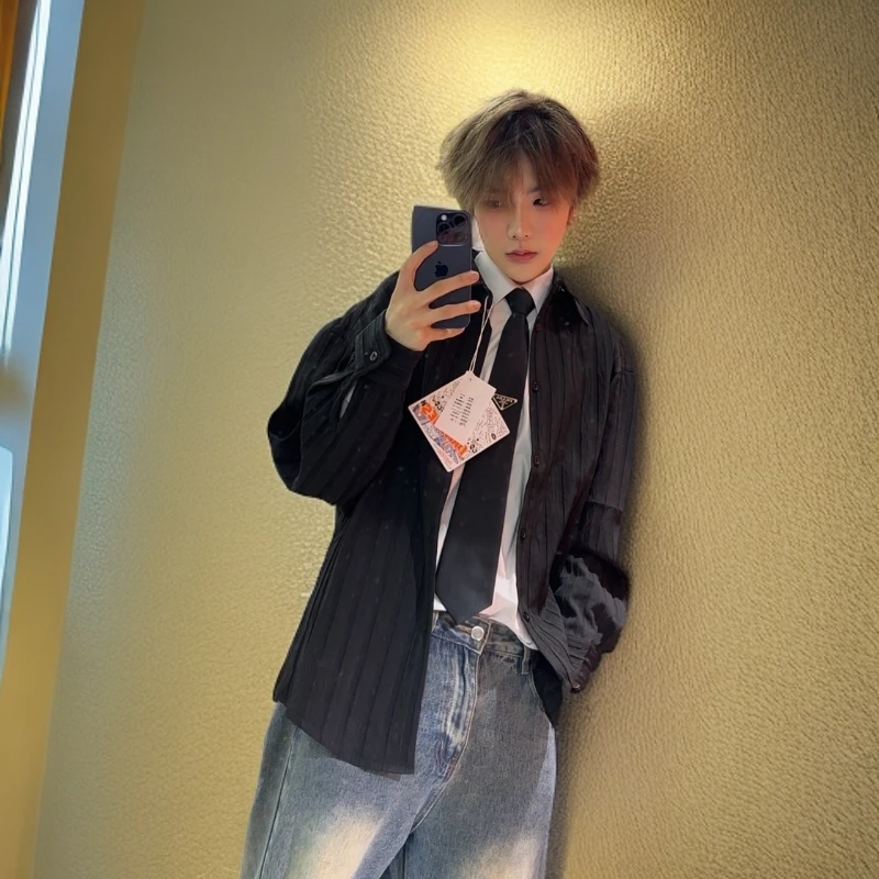 2024时尚潮流衬衣多巴胺配色高品质男女同款外套衬衣