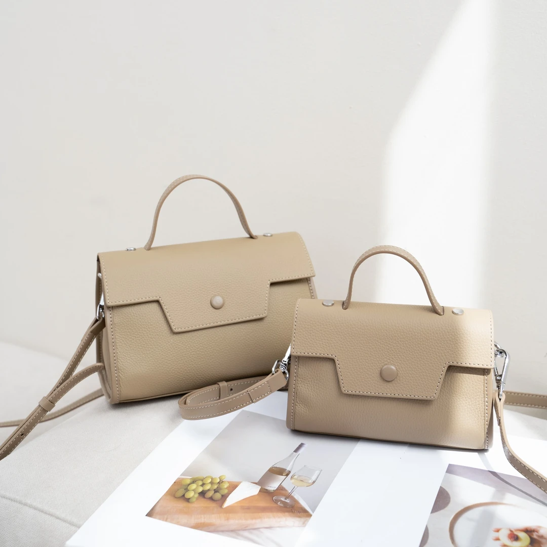 新款牛皮气质百搭时尚女士简约单肩时尚潮流经典斜跨肩包休闲小众