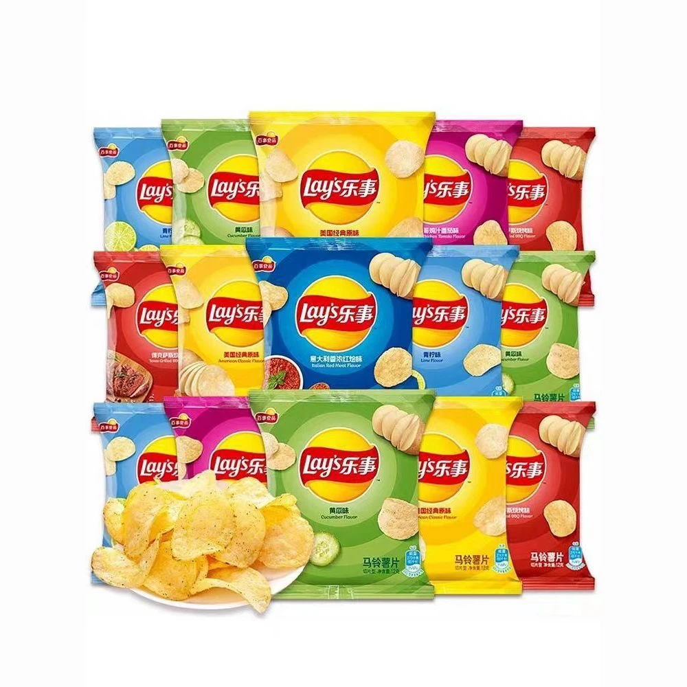 乐事薯片12g整箱休闲办公追剧产品即食解馋充饥食用原味子弟薯片