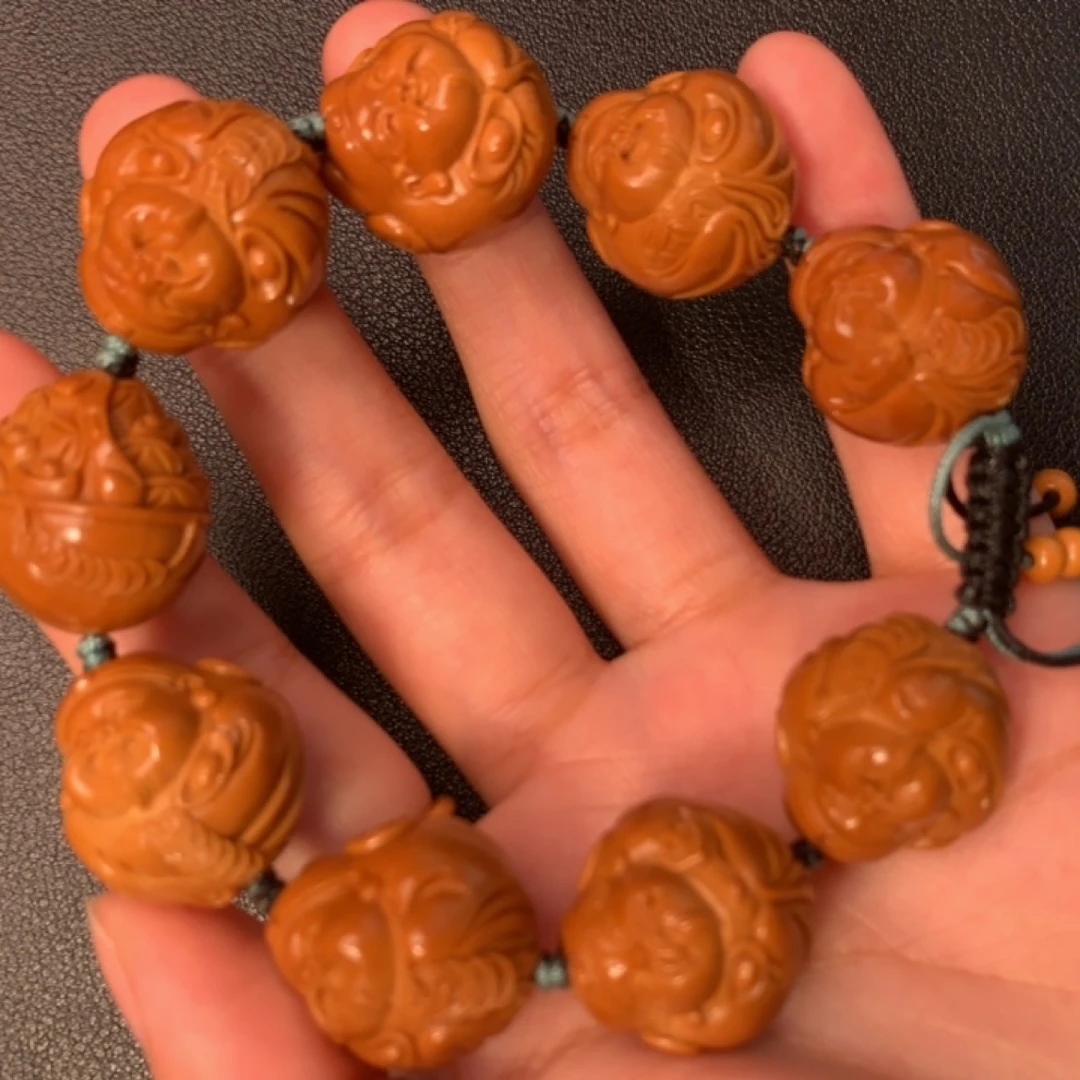 精品橄榄核财神手串
