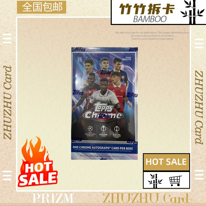 【拆盒/拆包】Topps 22/23 欧战Chrome hobby 球星卡 卡盒摆件纸质