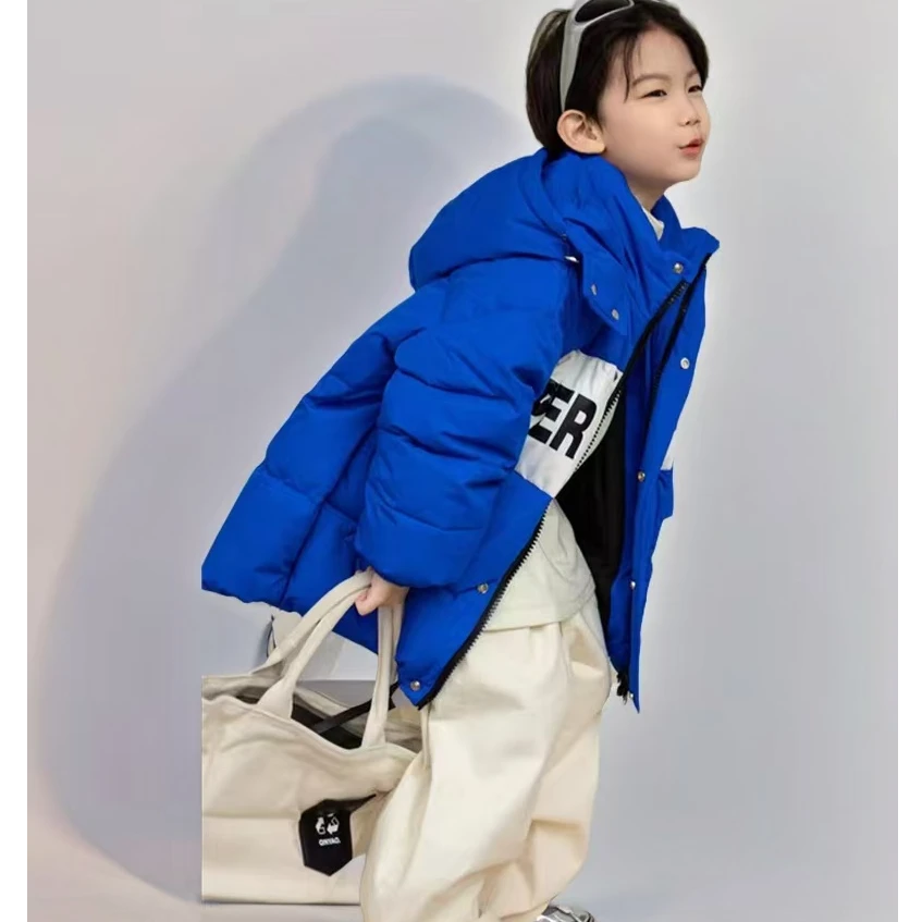 外套冬装童装儿童羽绒服中长款羽绒服大童羽绒服男童羽绒服冬季款