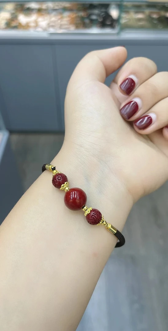 天然辰砂天然辰砂三生三世手链A—188