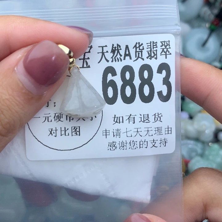 翡翠颈饰未镶嵌6883。