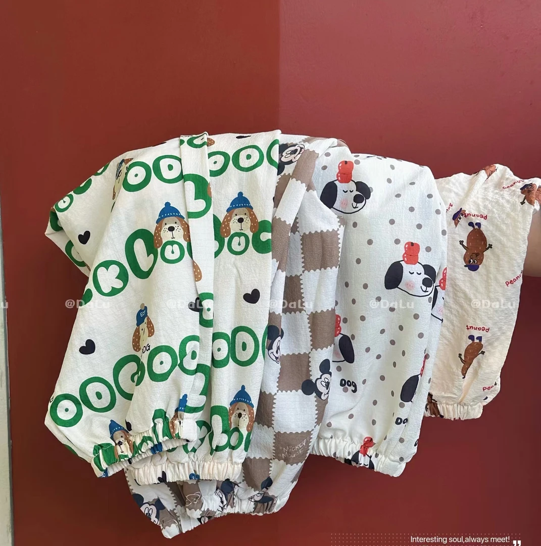 多图~夏季儿童新款韩系男女童薄款休闲长裤宽松中小童百搭防蚊裤