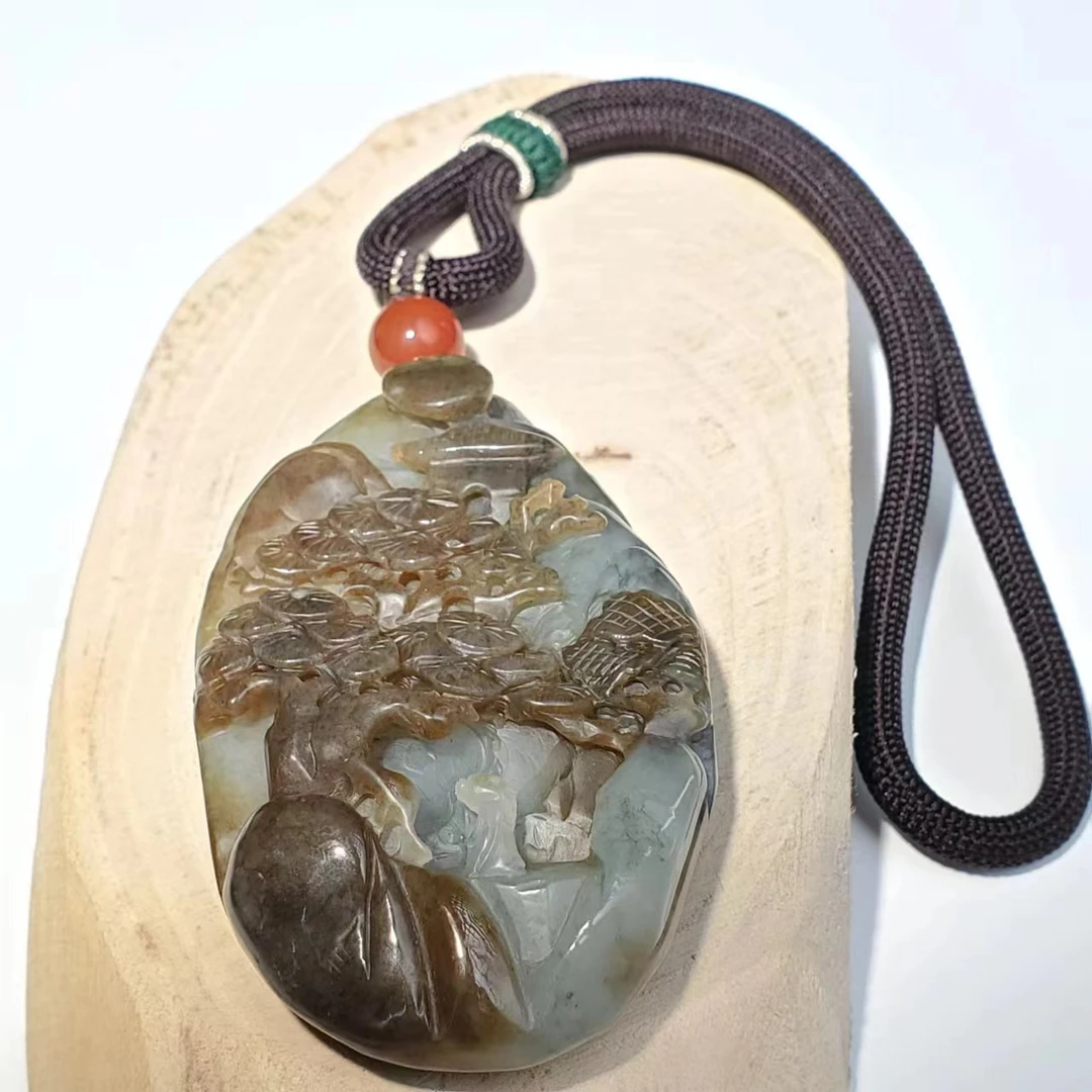 R306【赵小姐】和田玉复古雕花挂件