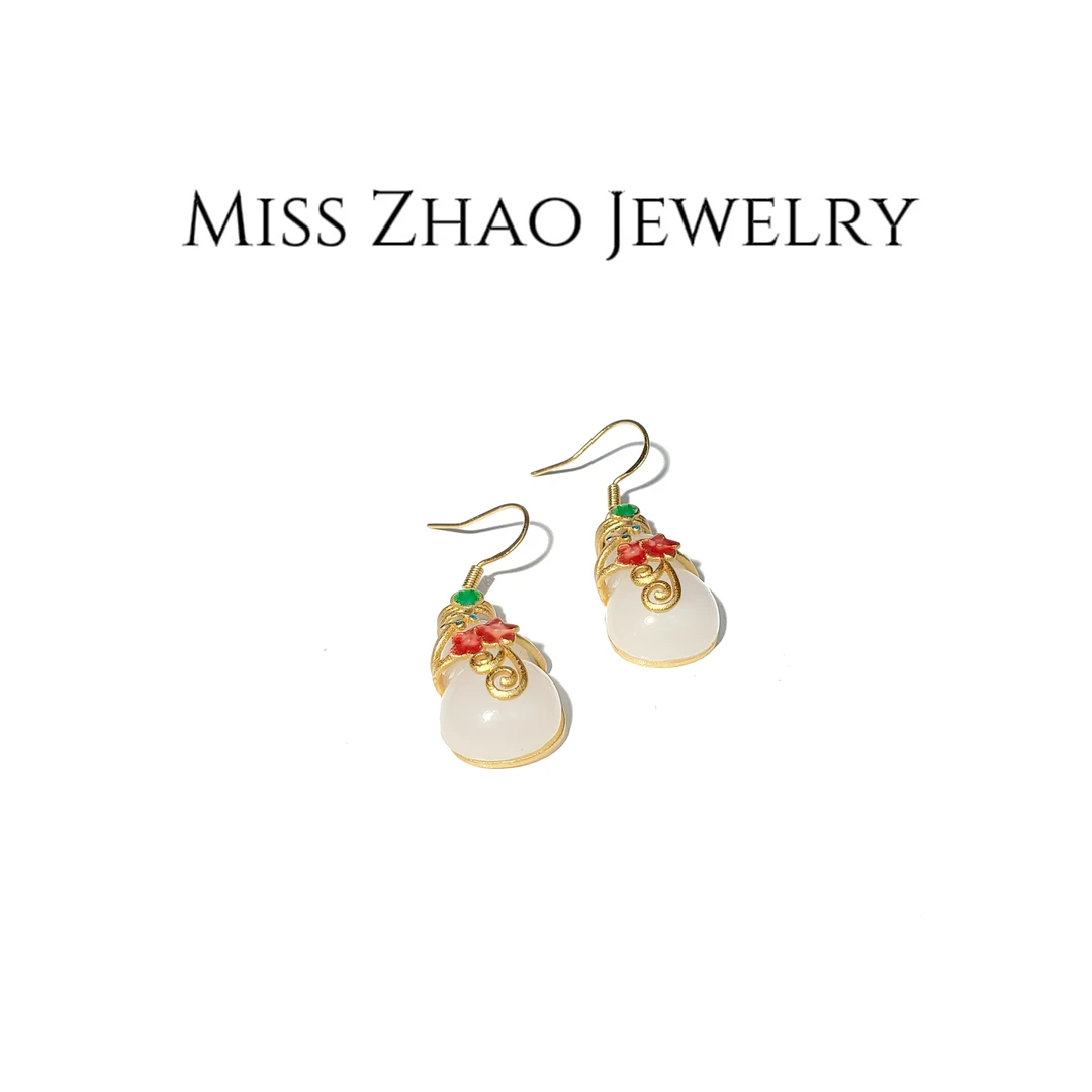 铜合金耳饰 G215【赵小姐】轻奢气质百搭葫芦耳坠