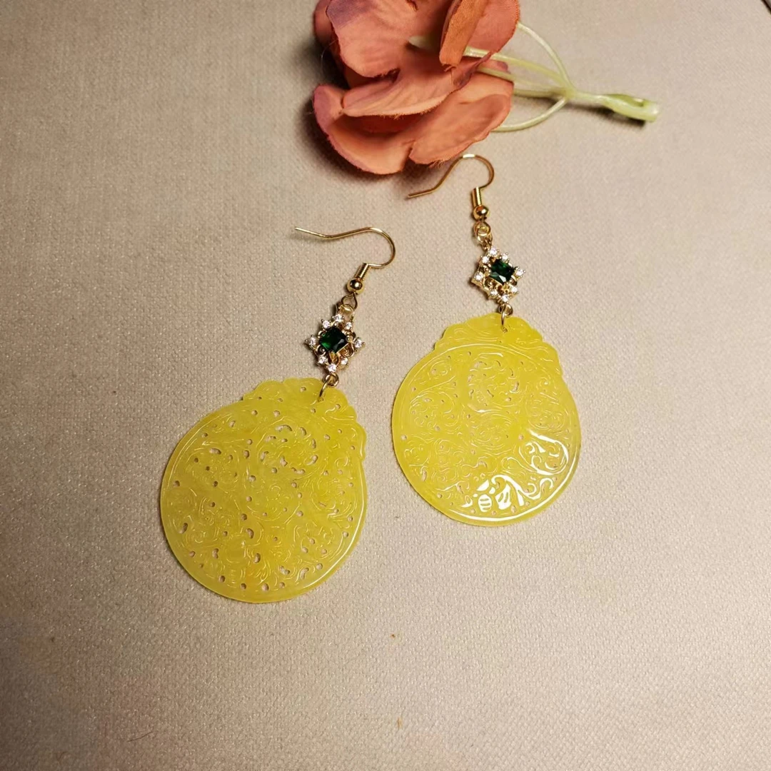 【赵小姐】A355时尚翡翠耳饰