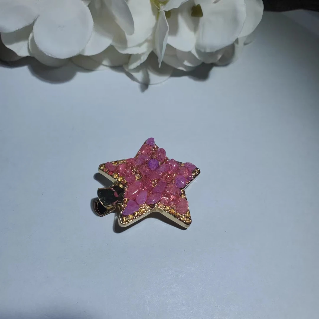 R155【赵小姐】百搭款碧玺发夹