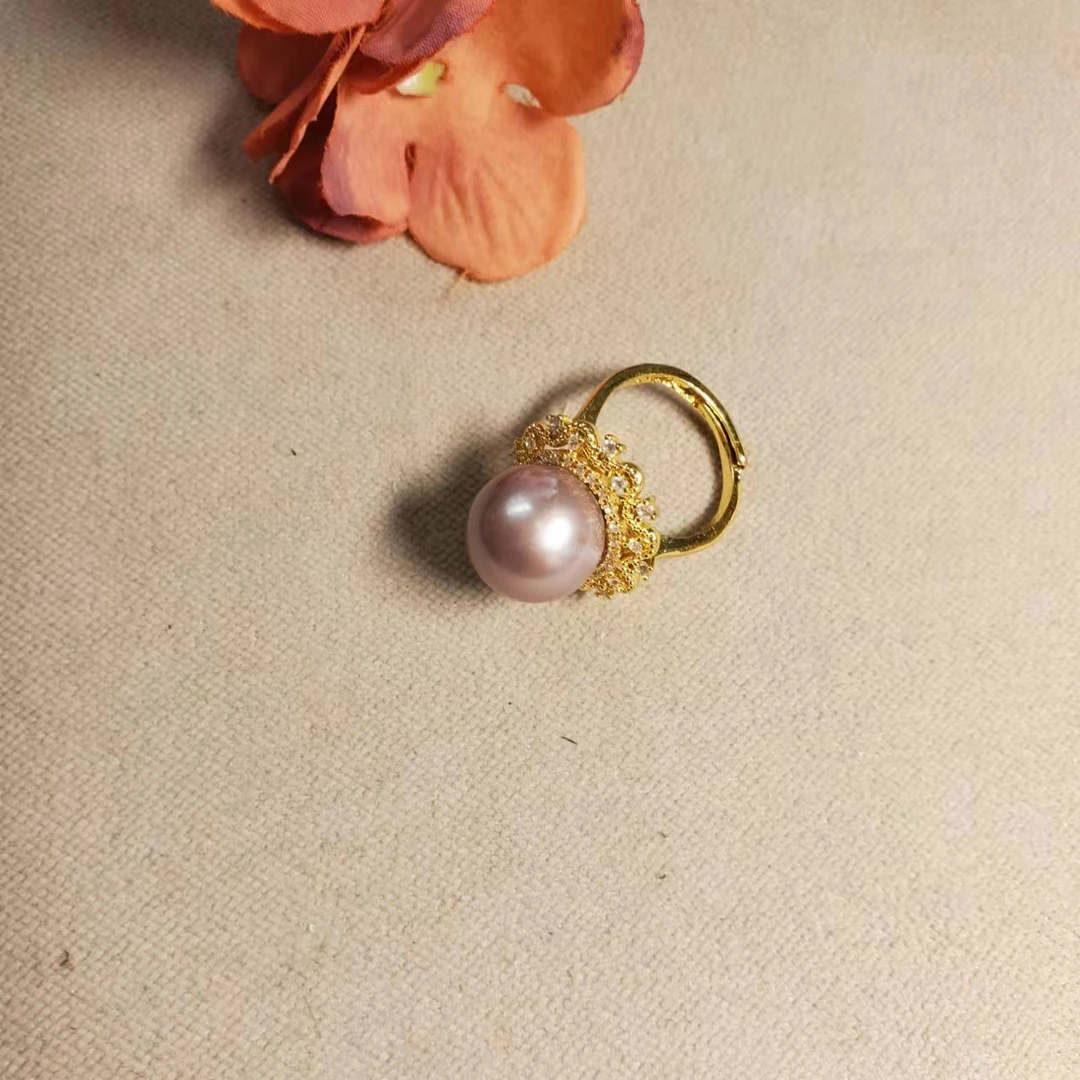 F335【赵小姐】时尚百搭珍珠戒指