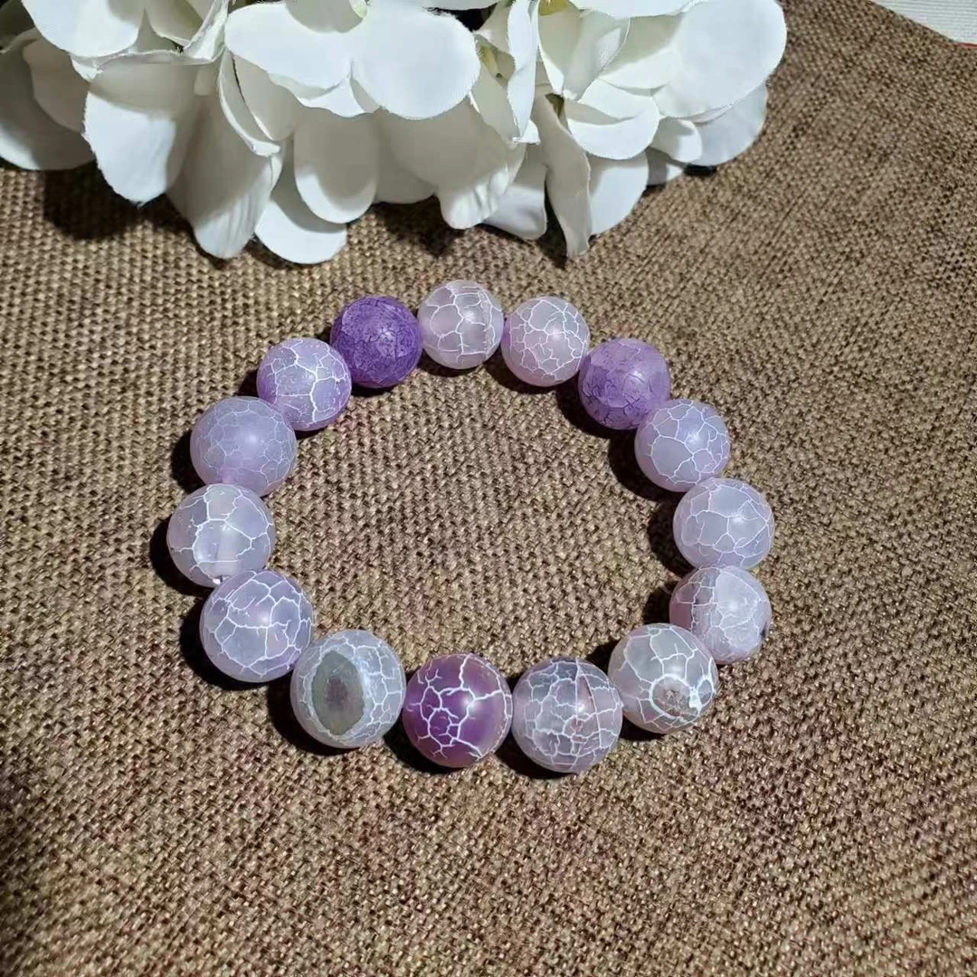 非金属仿水晶手链 K403【赵小姐】 时尚紫色圆珠 手链