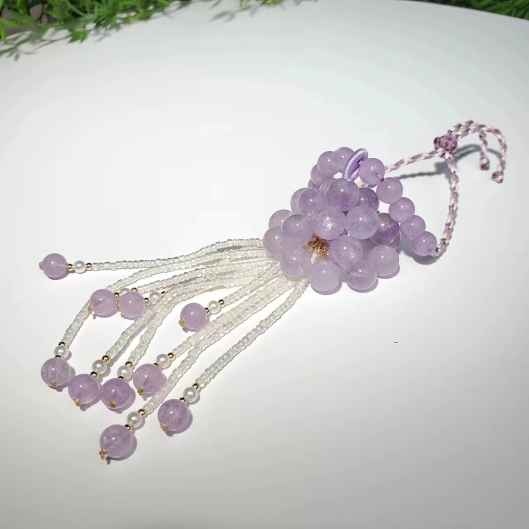 R308【赵小姐】紫锂灰挂件