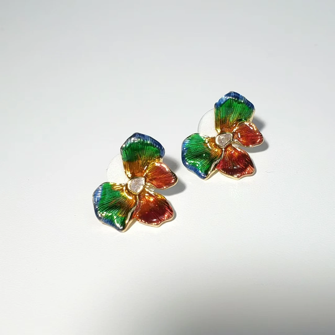 铜合金耳饰 T88【赵小姐】轻奢气质铜合金耳饰