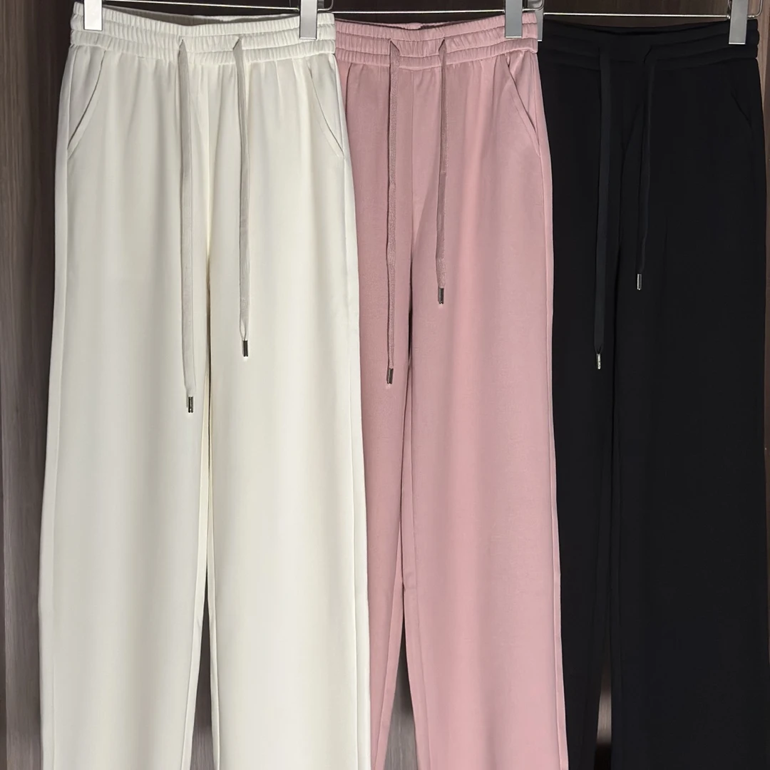 【喜喜】K3028百搭时尚抽绳纯色垂感阔腿裤女看仔细下单 NO退NO换