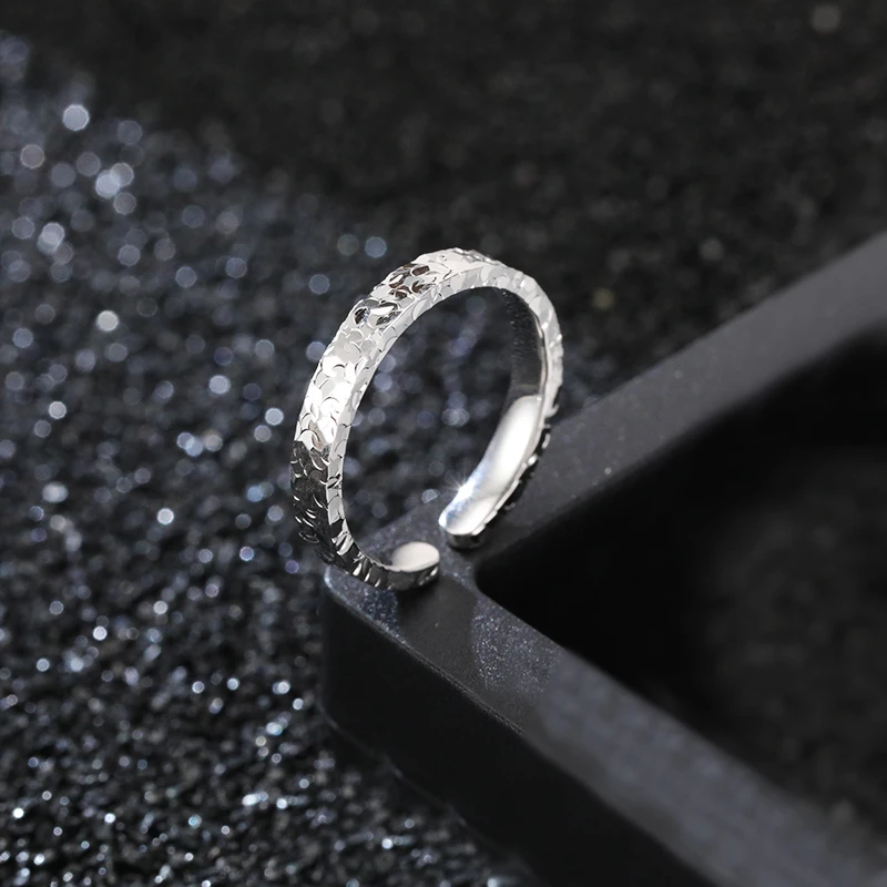 925银戒指 【雯姐专属】超闪亮片碎冰冰戒指女轻奢小众开口戒戒指