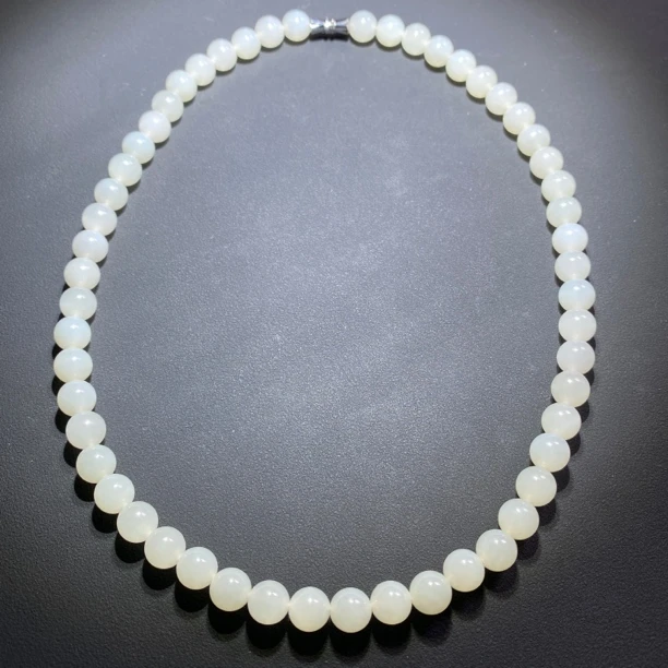 和田玉白玉项链 44.8克女士佩戴妈妈气质时尚仙女经典