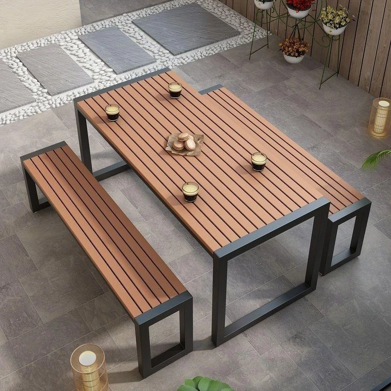 户外庭院桌椅组合阳台休闲防晒室外公园长防水家用户外桌椅子组合