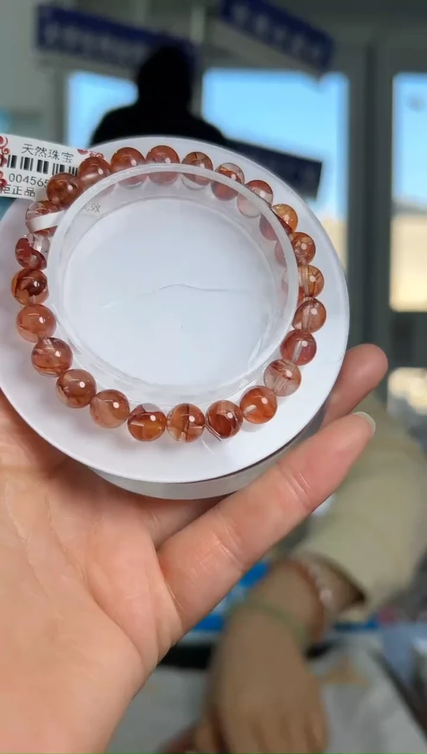 【闪购商品】水晶手链未镶嵌ZW1357红胶花手链7+