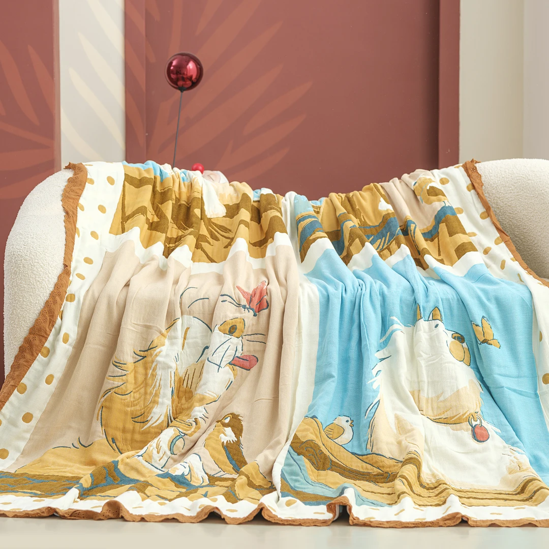 【温暖居家】云朵泡芙被200x230cm-快乐狗狗